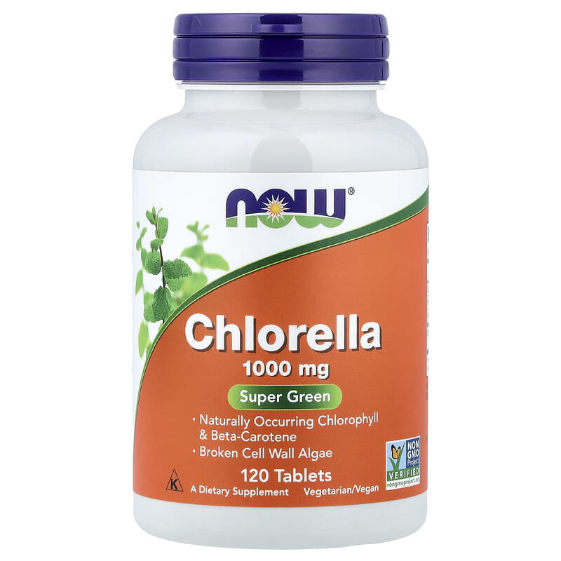 Chlorella | Chlorela 1000 mg (120 tabliet) - NOW® Foods