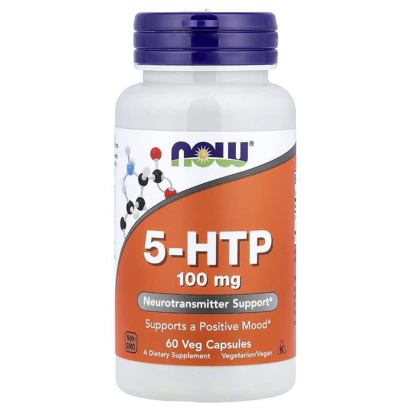 5-HTP 100 mg (60 rastlinných kapsúl) - NOW® Foods